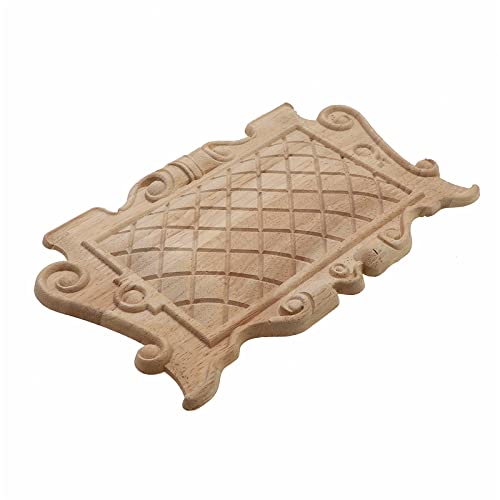 Aplique de madera tallada de 20x11.5cm ARKERO para decoración de muebles 6