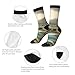 XZDZDX Wild Journeys Polyester Mid-Calf Socks 3 Black for Unisex - Skin-Friendly Elastic Fashion Crew Socks
