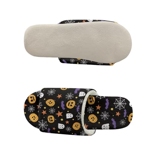 chaqlin Women's Cartoon Print Open Toe Slippers for Women Soft Christmas Indoor Slippers Bedroom Shoes3