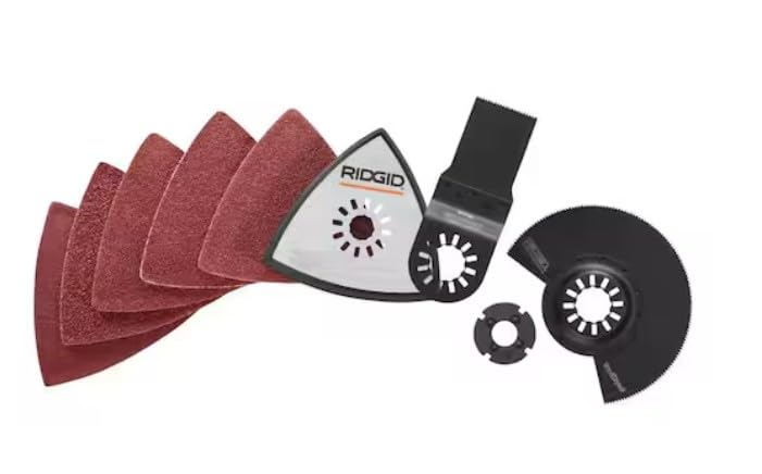 RIDGID Cambio de accesorios multiherramienta oscilante con cable de 4 amperios
