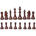 Vamslove Wooden Chess Pieces Large 4.5'' King Set of 32 Luxury Staunton Wood Chessmen for Chess Game Board (Chess Pieces Only), Velvet Storage Bags Included