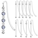 Multi-Application-The Beadable Diy Bookmarks Can Be Gifts for Festivals And Also The Essential Office Supplies Material-The Blank Bookmarks Are Crafted From Solid And Reliable Metal, Ensuring A Rustless And Reusable Experience For Your Everyday Readi...