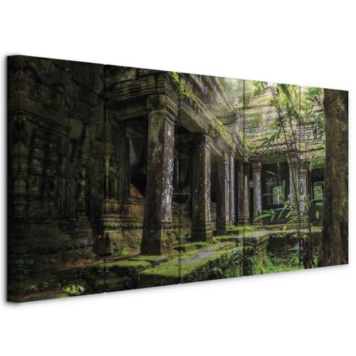 Dimensioni del quadro acustico PRO - ca. 225x90 (45x90 45x90 45x90 45x90 45x90) (LxA) . Pannelli decorativi fonoassorbenti moderni per la tua casa, sala conferenze o ufficio
