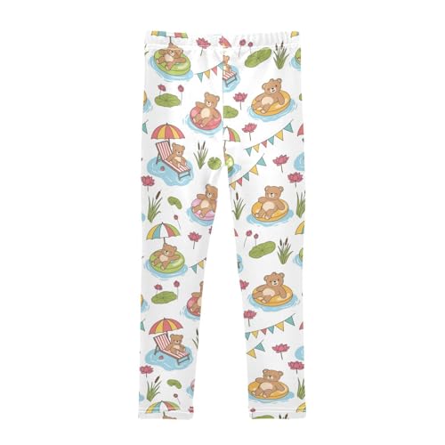 J JOYSAY Summer Capybara Flower Girls Leggings Soft Comfortable Fashion Kids Girls Clothes Size 4-10T2