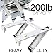 Yeaboosh Window Air Conditioner Support Bracket with 2 Arms Heavy Duty AC Support for Window Unit Install kit Up to 200 lbs Hold 5000-22000BTU Unit Window AC Mount