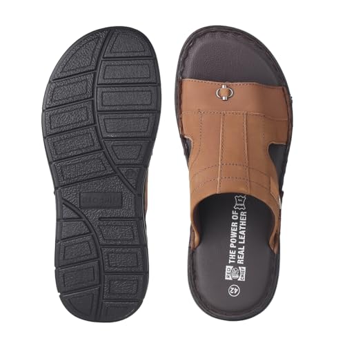 Image of Red Chief Leather casual slippers for men