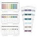 AIEX 720 Stück Index Tabs, Bunt Seitenmarkierungen mit Zentimeterskala, Beschreibbar Haftmarker, Repositionierbar Haftstreifen Papier für Bücher Notizbücher Aktenordner (4 Stile)
