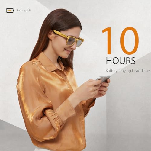 Image of OhO sunshine AI Smart Glasses for Men & Women, Bluetooth Smart Sunglasses with Open Ear Audio & ChatGPT Real-Time Translation (165 Languages), Smart AI Glasses with 10H for Meeting Travel Daily Wear