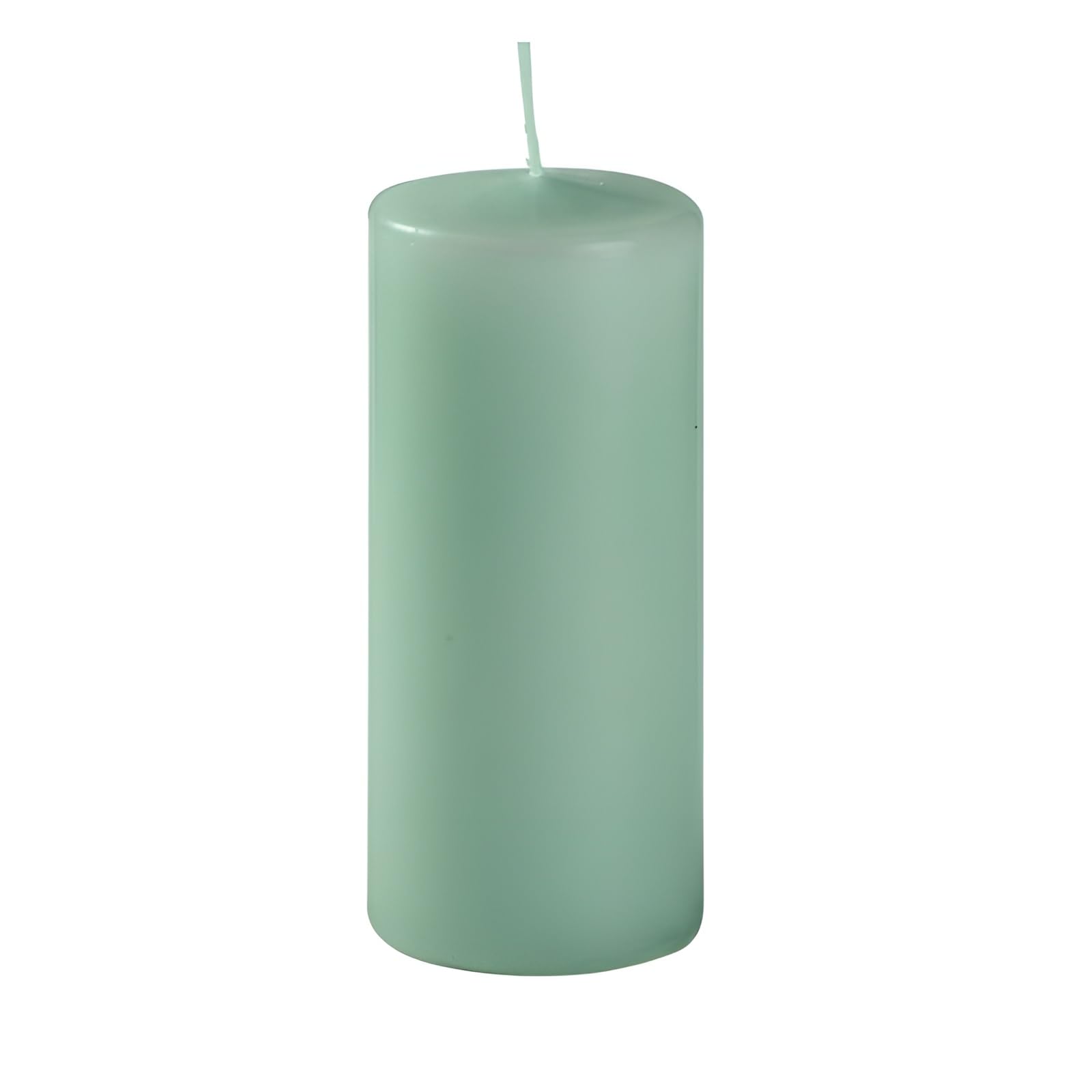 Risthò 9 x Wax Candles, Grey Green, Diameter 5 cm, Height 12 cm