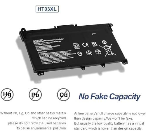 Image of HT03XL L11119-855 Laptop Battery for HP Pavilion 15-DA 15-DB 15-DW 15-DY 14-CE 14-CF 14-DF 17-by 17-CA Series, 14M-DH0003DX 14M-DH1003DX 15T-DA000 15T-CS200 LPD1071 15-DB0004DX 15-CW1XXX (HT03XL)