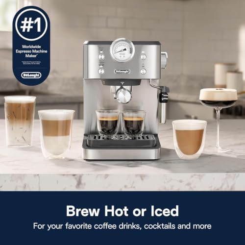 De'Longhi Classic Signature Espresso Machine, Adjustable Milk Frother - 1