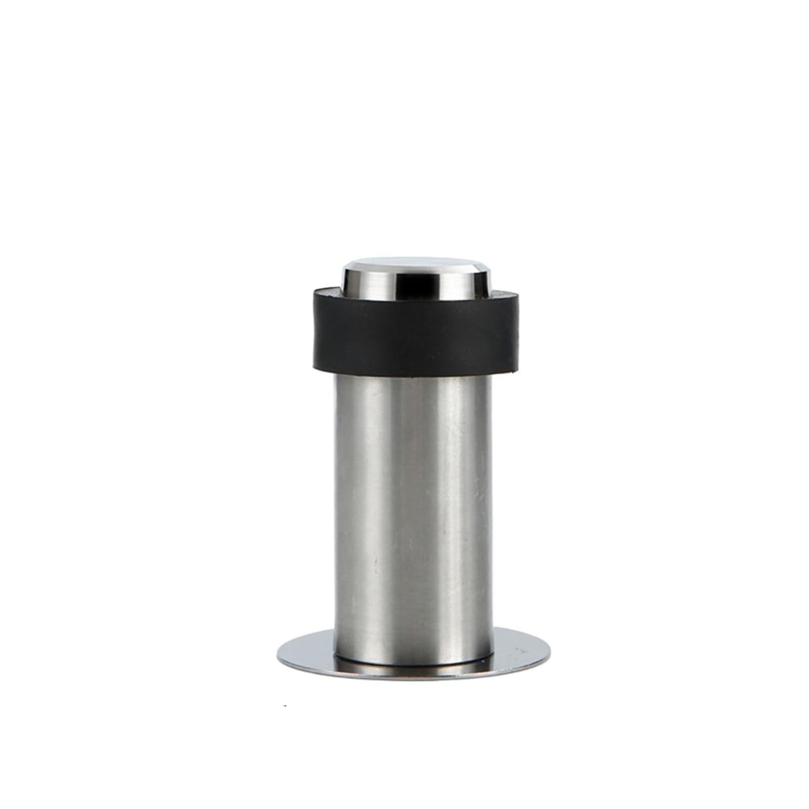 Door Stopper Heavy Stainless Steel Door Stop with Buffer Pad for Indoor Wall and Anti Collision Fitting(B 80mm)