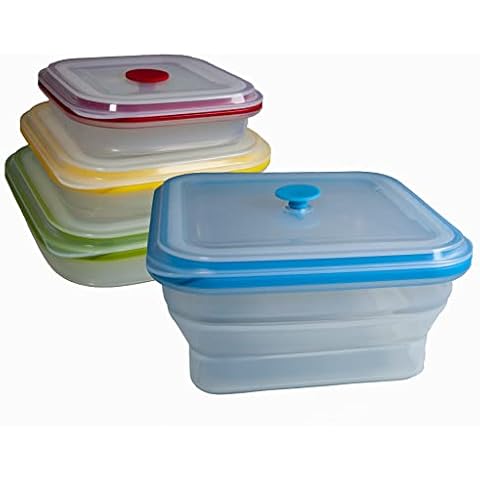 Aura Global Collapsible Silicone Food Containers Cover