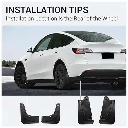 Bavettes de protection Tesla Model Y et 3 contre la neige - 2