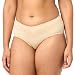 Warner's Women's No Pinching. No Problems. V-front Hipster Panty, Sand, Large