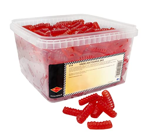 Halva bonbons à la framboise Vadelmatoukka confiserie gélifiée vrac
