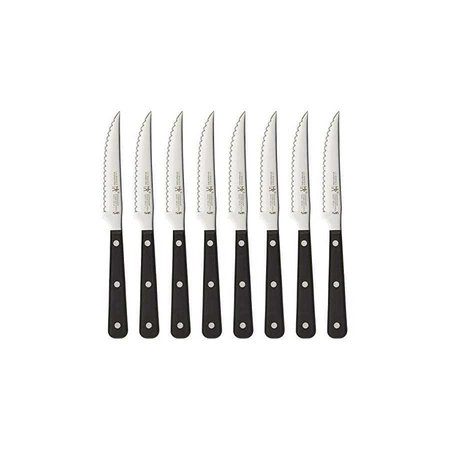 HENCKELS-Razor-Sharp-Steak-Knife-Set-of-8-German-Engineered-Informed-by-100-Years-of-Mastery HENCKELS Razor-Sharp Steak Knife Set of 8, German Engineered Informed by 100+ Years of Mastery,Black