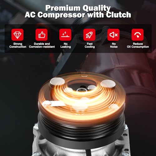 Image of cciyu Air Conditioning Compressor Replacement for Honda Civic CR-V