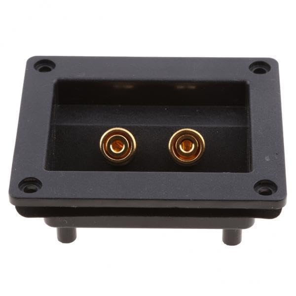 atorse 2xcar stereo 2-way speaker box terminal square spring cup connectors black