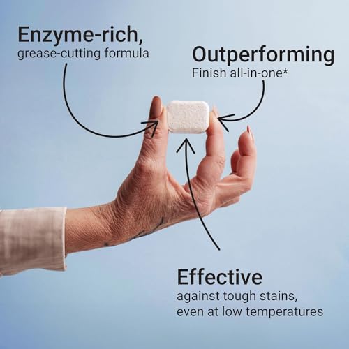 Vove Plastic-Free Dishwasher Tablets, 60 Pack - All-in-One Plant-Based Formula with 2x Enzyme Power - Tackles Stubborn Stains, No Pre-Rinse Needed, Biodegradable & Concentrated, Fragrance-Free - Image 5