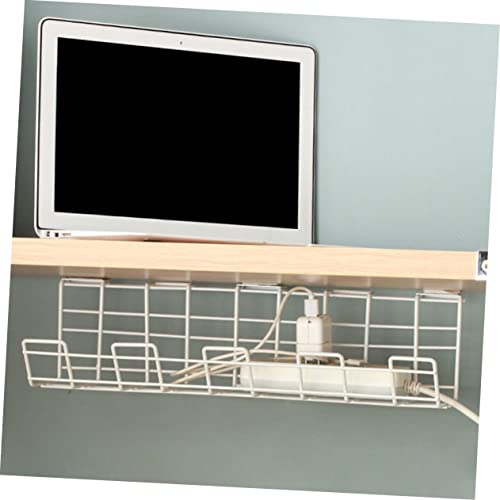 Organizador de cables bajo escritorio NUOBESTY 2 piezas, solución para gestión de cables para oficina en casa con diseño para ahorrar espacio y fácil instalación sin perforaciones miniatura 5
