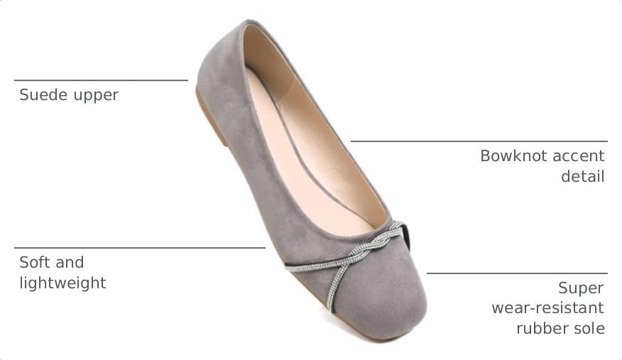 Image of TN TANGNEST Womens Casual Flats Chain Ballet Flats