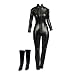 Baoblaze 1/6 Girl Jumpsuit Zipper High Heel Shoes for 12'' Hot Catwoman Action Figure
