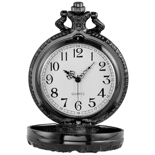 Image of Tiong Pocket Watch Hollow Tree of Life Design Roman Numerals Customizable Quartz Pocket Watch with Chain Birthday Gifts