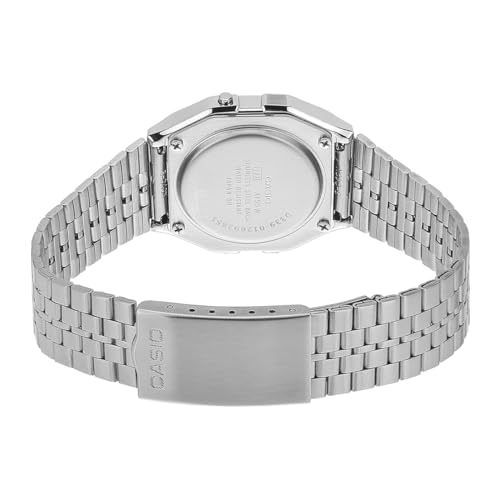 Image of Casio Unisex Vintage A159W-N1DF Black Digital Dial Silver Stainless Steel Band D339