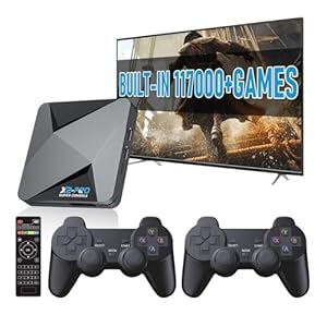 Super Console X2 Pro Retro Game Console Pre-Built-in 117000+Games, Retro Game Console With 65+ emulators,EmuELEC 4.5/Android 9.0，4K UHD Display
