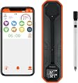 Wireless Meat Probe Thermometer with APP Remote Control for BBQ Grill Smoker Oven