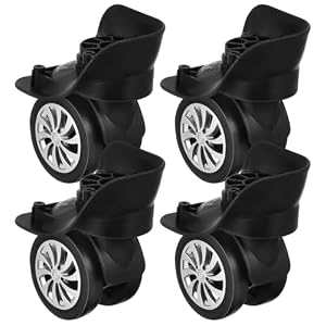 Gatuida 4Pack Luggage Wheels Replacement, Universal Spinner Suitcase Wheels Replacement, 360° Swivel Mute Luggage Caster, Attachable Wheels for Luggage