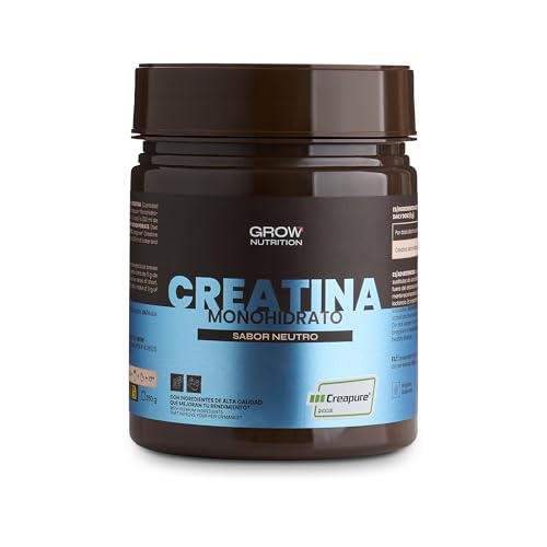 Creatina Monohidrato Creapure® Grow Wellness de pureza premium y sabor neutro 250g