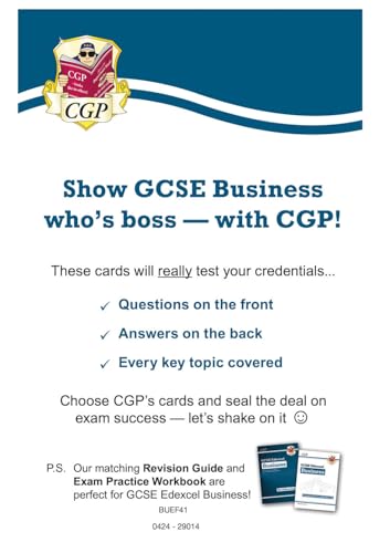 GCSE Business: Revision Question Cards (for Edexcel)