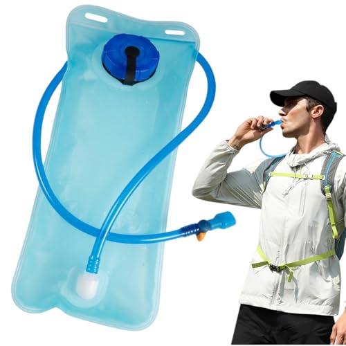 Sacca Idrica 2L, 1 Pezzi Sacca Acqua per Zaino a Prova di Perdite con Tubo Coibentato, Borsa Sacca Acqua, Trekking, Corsa, Campeggio e Arrampicata