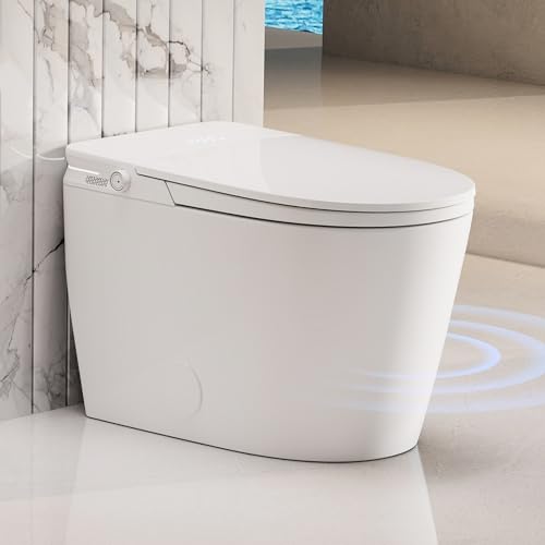 Image of Luxury Smart Toilet with Bidet Built in, Auto Open Close, Deodorization