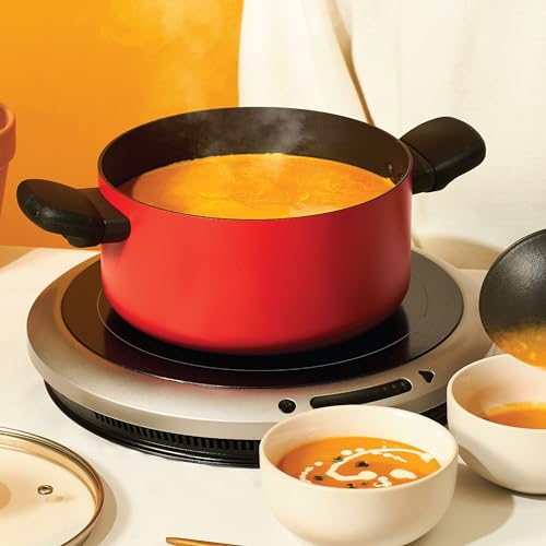 Meyer Bahaus Nonstick Casserole with Lid, Biryani Pot | Biryani Handi | Biryani Rice | Cooking Casserole | Biryani Pot Nonstick Big Size | Non... - Image 6