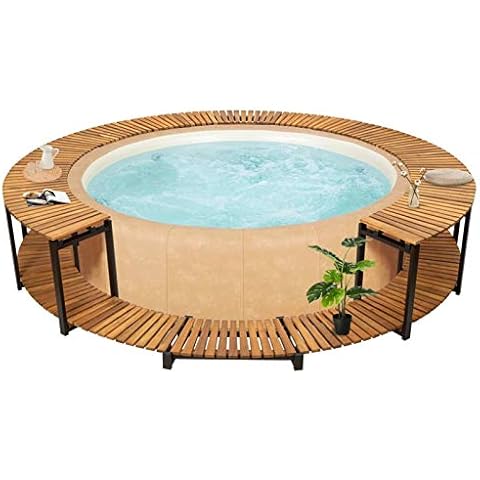Tidyard Acacia Wood Spa Surround Furniture Cover