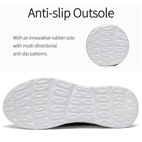 Womens Fashion Sneakers Non-Slip Tennis Shoes Slip On Casual Soft Lightweight Breathable Gym Running Sport Outdoor Shoes4