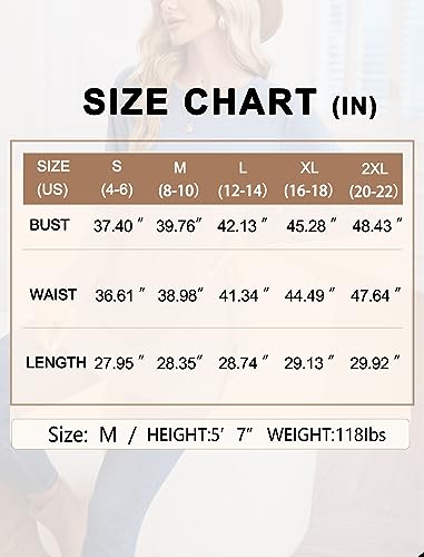 Saloogoe Womens Long Sleeve Tops Tunic Sweatshirt For Leggings Crewneck Travel Outfits L thumb #4