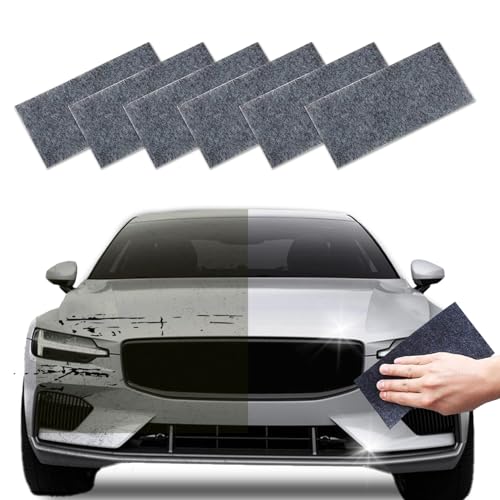 XUTONG 6 Piezas Nano sparkle cloth,Nano Magic Cloth Coche Mágico, Arañazos para Coche Pulido De Superficies Arañazos Coche Nano Magic Cloth,Multipurpose Reparador de Arañazos para Coche Repair