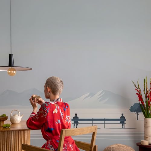 Décor mural adhésif pour rénover un mur abîmé facilement