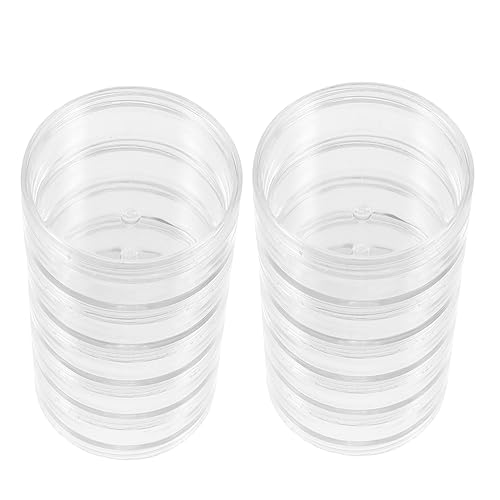 Ipetboom 2 Sets Round Jewelry Beaded Elements Decorative Storage Box for Rings Earrings Necklaces