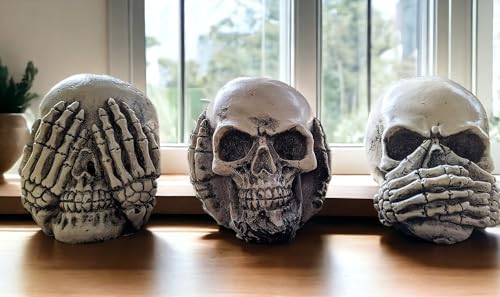 PARADIGM PICTURES Gandhi Three Monkey Skull Set- Gift Items for Men