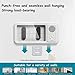 Waterproof Phone Holder, Shower Phones Holder with Wireless Bluetooth Speaker with 360° Rotation, 60° Fixed Opening Angle High Sensitive HD Touchscreen Shower Phone Mount for Bathroom Kitchen (White)