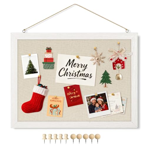 DOLLAR BOSS Bulletin Boards with Linen 1-Pack 16''X 12'' Double-Sided