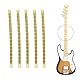 Gitarren Bunddrähte, 24 Stück 2,7 Mm E-Gitarren Bunddraht Gitarre Gold, Messing Bunddraht für E-Gitarren Bass Griffbrett Ersatz