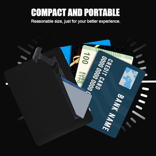 Cartera Impermeable Negra Abbylike con Cierre Hermético Resistente miniatura 3
