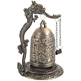 YOSADIER 製ストライクベル 龍デザイン 卓上装飾 インテリア置物 オフィスデスク飾り 瞑想やヨガ向け風水アイテム 贈り物にも適した耐久性装