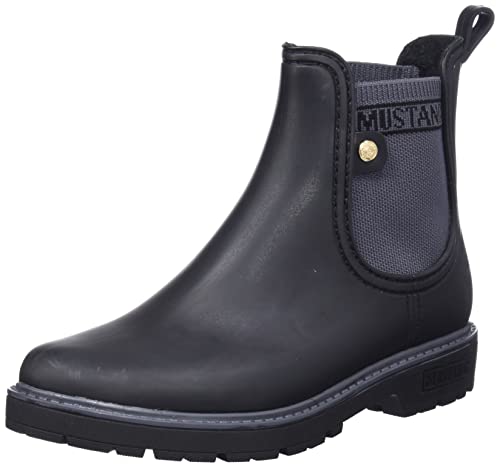 MUSTANG Damen 1444-501 Chelsea Boot, schwarz, 41 EU